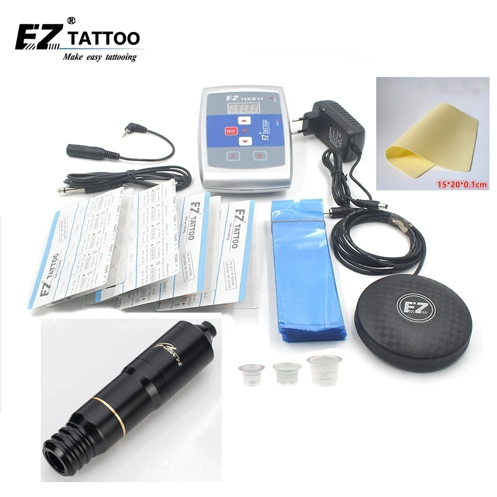 EZ Набор татуировок фильтр швейцарская моторная ручка Maxon картридж иглы для тату