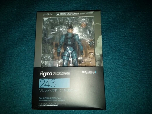 Crazy Toys METAL GEAR SOLID 2: SONS OF LIBERTY Figma 243 Snake MGS2 Ver. ПВХ фигурка Коллекционная модель игрушки