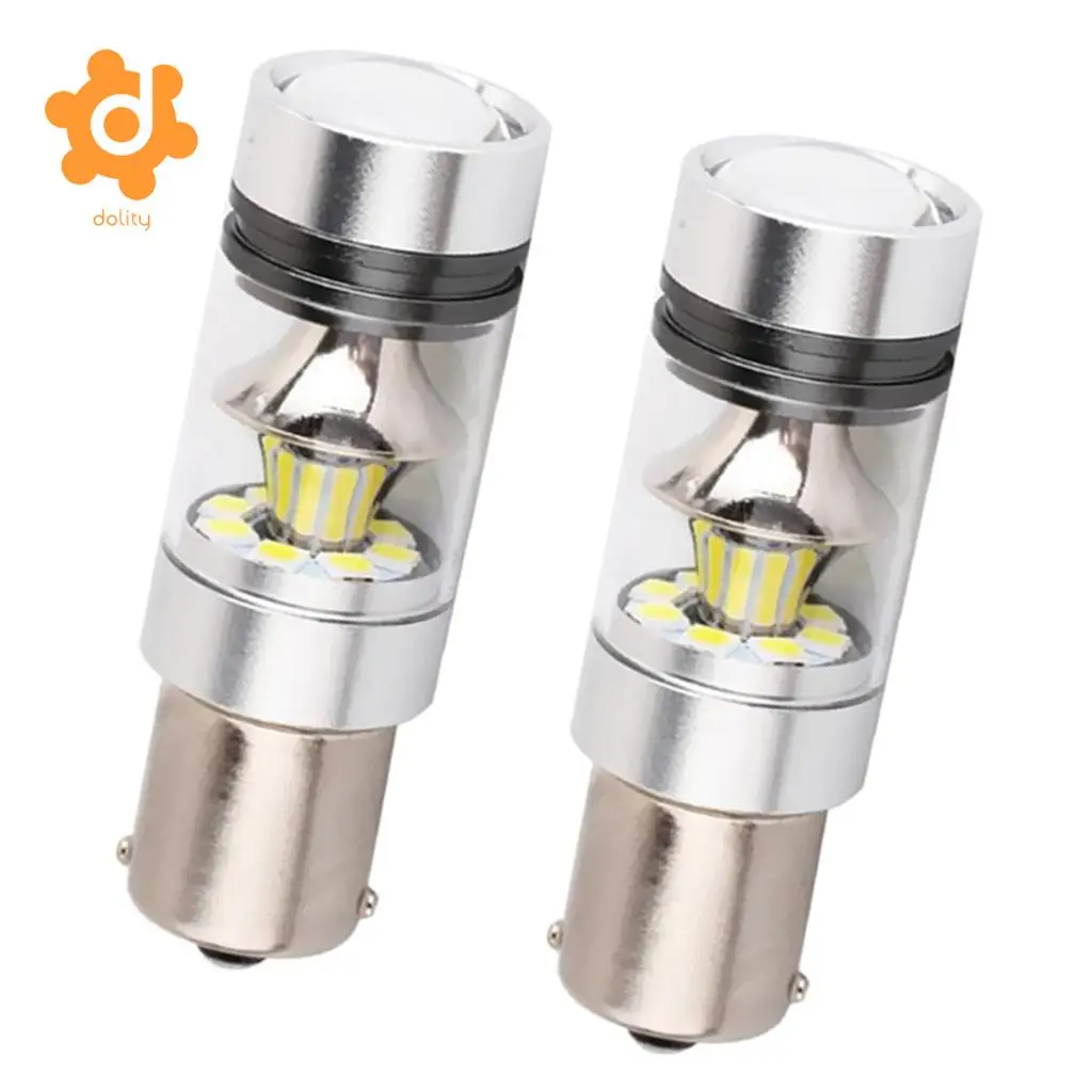 Baoblaze 2 Pieces Car 1156 BA15S 100W LED Lights Turn Signal Reverse Bulb 6000K White | Автомобили и мотоциклы