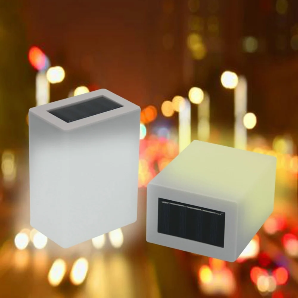 Солнечный свет открытый мода квадратный настенный светильник садовые огни забор