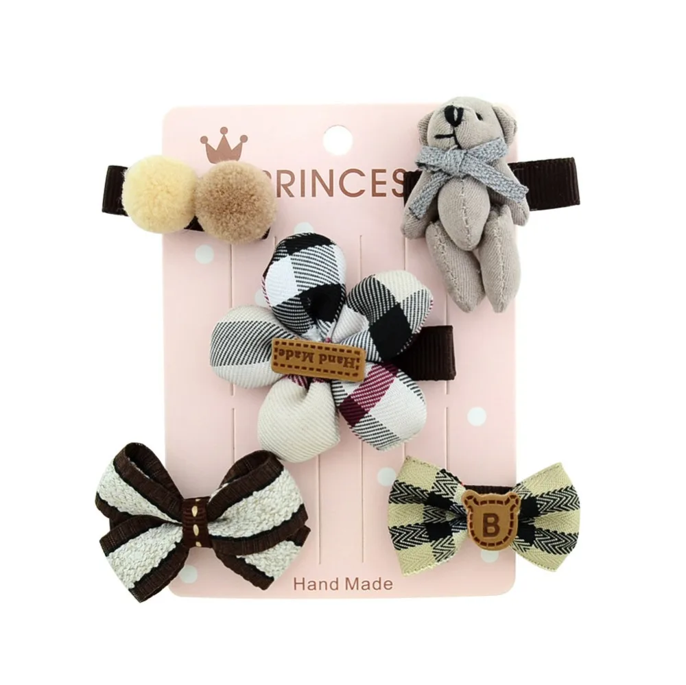 

Ruoshui 1 Set Baby Girls Floral Hairpins Sets Star Hair Grip Kids Children Accessories Bow Hair Clips Barrettes Lovely Headwear