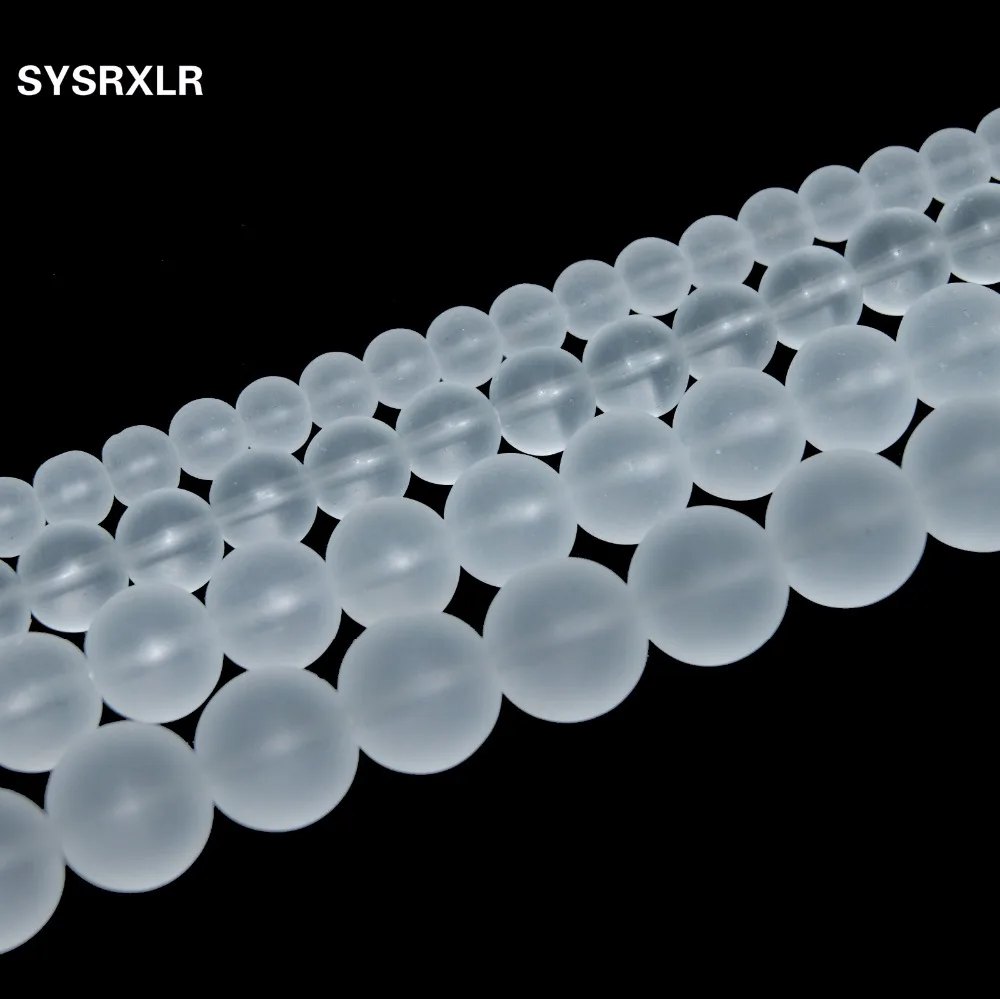 Бесплатная доставка круглые бусины из натурального камня с гладким морозным