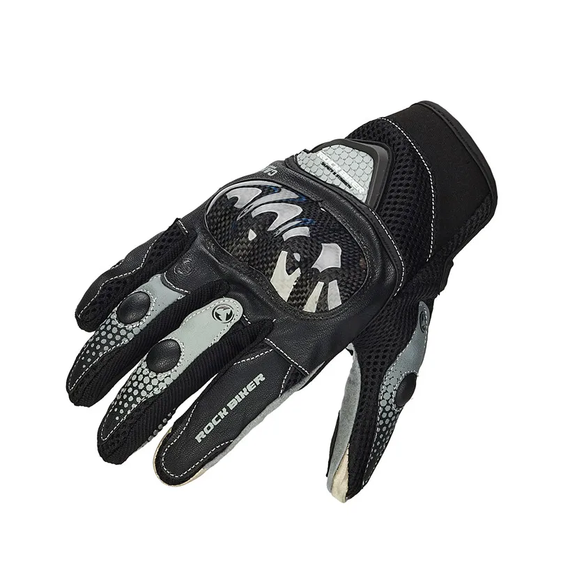 Серый Рок Байкер сенсорный экран носимые Dains moto rcycle перчатки guantes moto cross luva moto alpine stars moto rcycle racing велосипедные перчатки - Цвет: Серый
