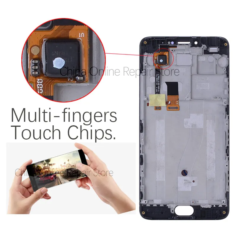 T-parts Новый 5 ''ЖК-дисплей для Meizu M3 Note ЖК-дисплей дигитайзер сенсорный экран M681H