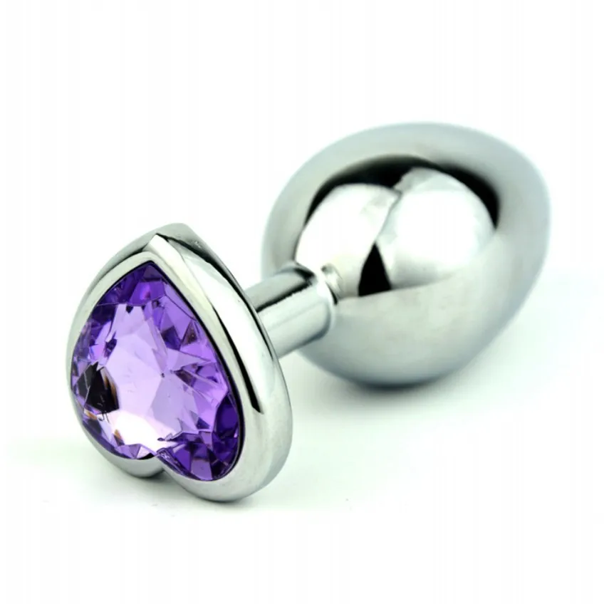 3 шт./лот основа в виде сердца сексуальная серебристая металлическая Анальная