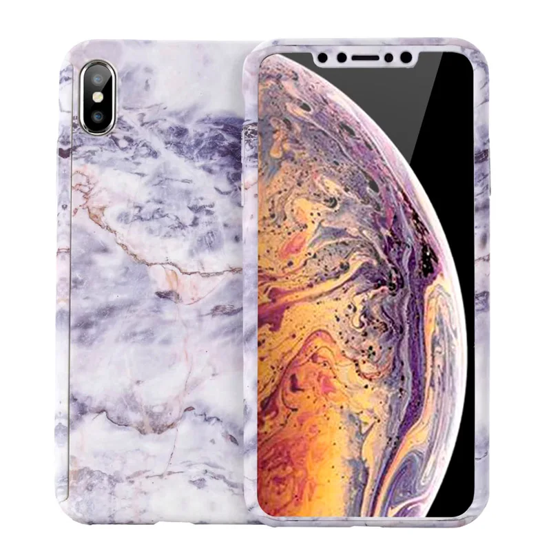 Cqoue для iPhone Xs Max Xr X Тропическое растение лист 360 полностью защищающий жесткий