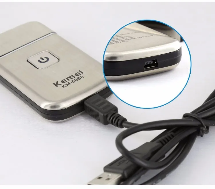 2016 горячей продажи KEMEI Личной Гигиены Мини Зарядки USB Беспроводной путешествия