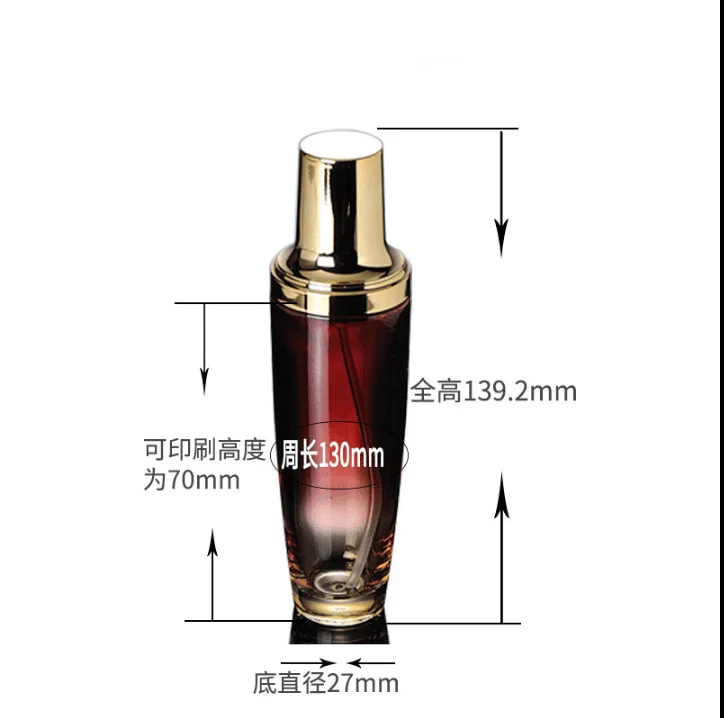 10 шт. бесплатная доставка 50 стеклянных пустых упаковочных бутылок ручка-насос