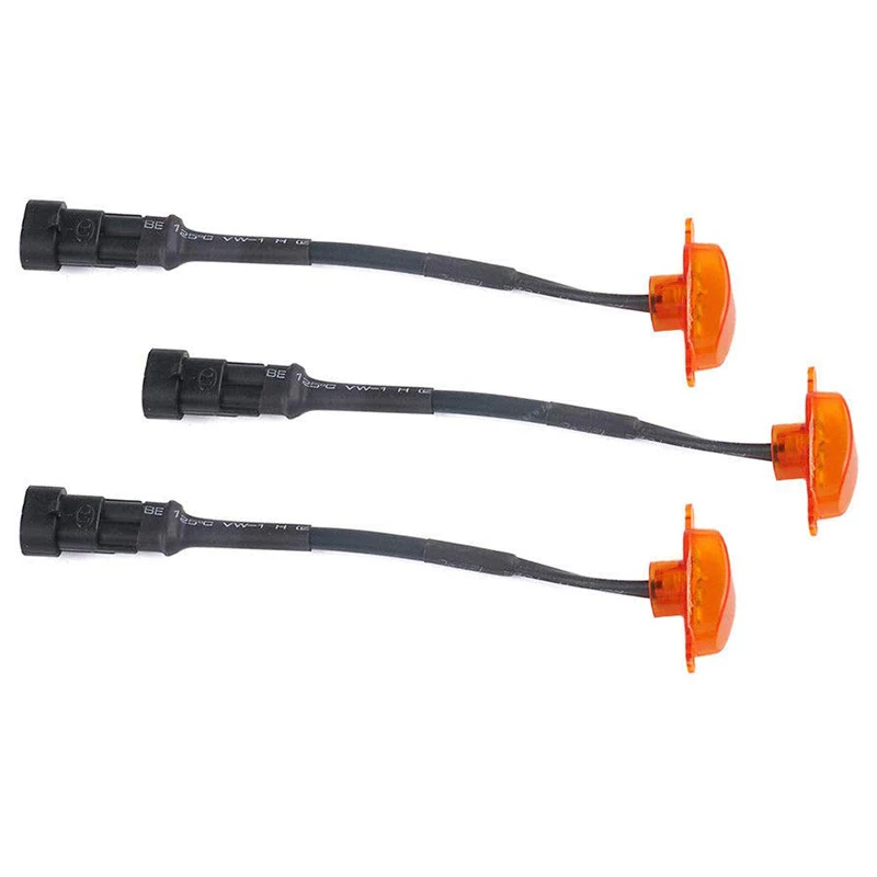 DHBH 3Pcs Led решетка ходовые лампы передний бампер Капот Решетка Светодиодный