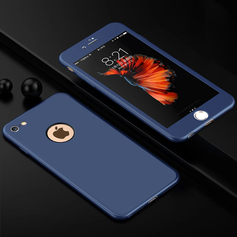 360 градусов Полная защита чехол для iPhone XS Max XR X чехол силиконовый мягкий тонкий из ТПУ задняя крышка для iPhone X 6 6s 8 7 Plus 5 5S SE