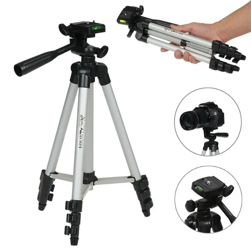 Гибкая Портативный Алюминий Камера штатив Mini DV Стенд фото монопод для Canon Nikon