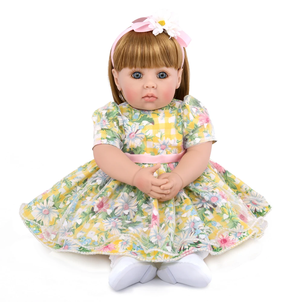 NPKDOLL прелестная кукла принцессы 50 см мягкие силиконовые куклы для новорожденных