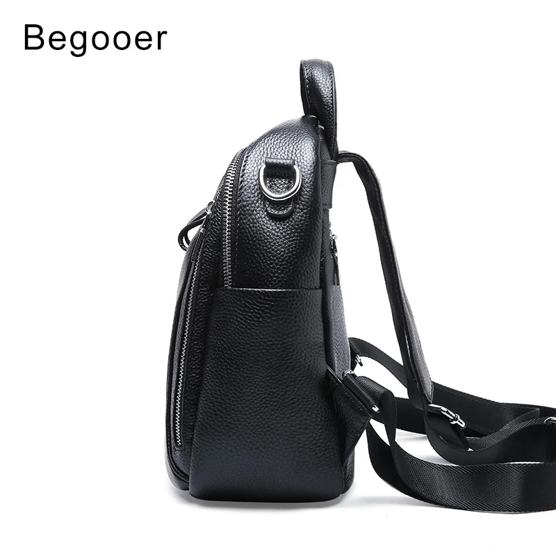 Женский мини-рюкзак из 100% натуральной кожи черный для путешествий 2019 | Багаж и