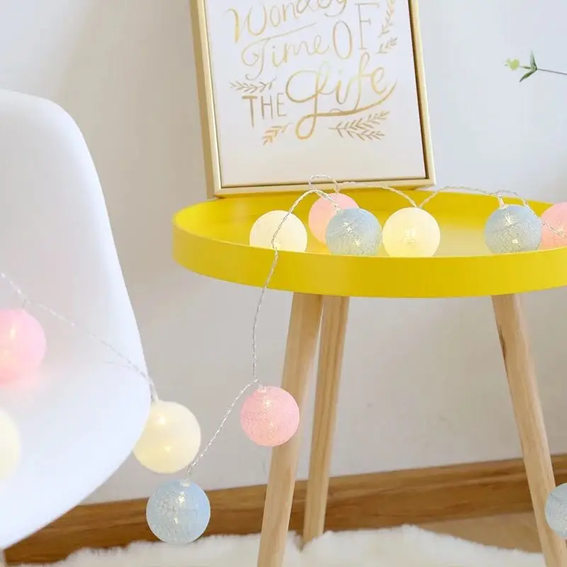 3M20Ball, Свадебный светодиодный светильник, хлопковый шар, светильник из ротанга, шар, лампа для спальни, праздника, вечеринки, украшение, светильник