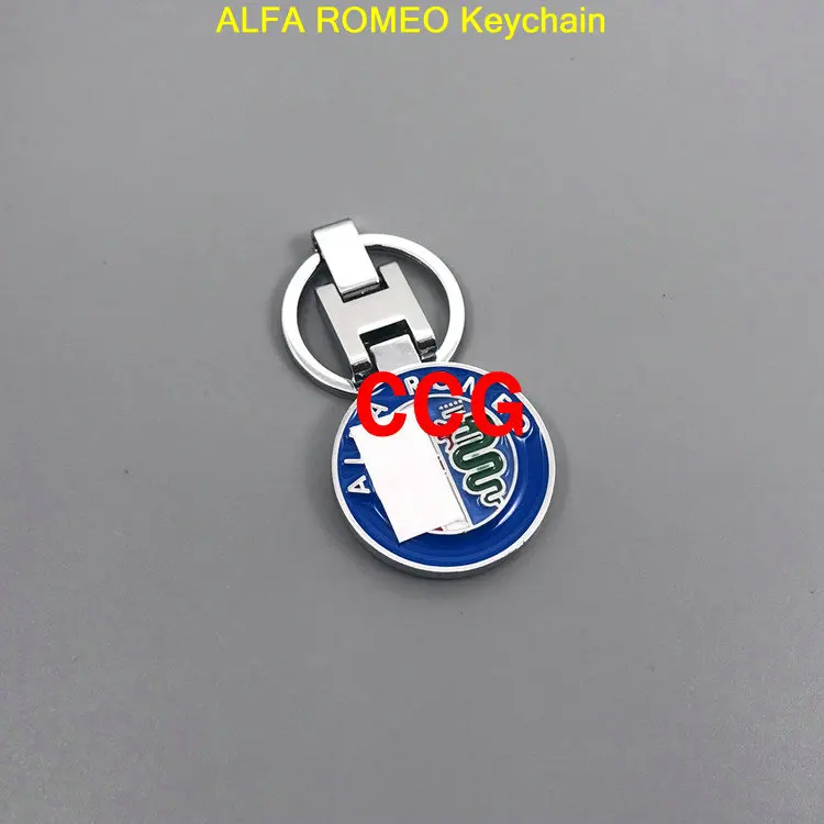 3D металлический цинковый сплав ALFA ROMEO автомобильный брелок для ключей с логотипом брелок кольцо для ключей автомобиля держатель для 147 156 166 159 паук Giulia брелок