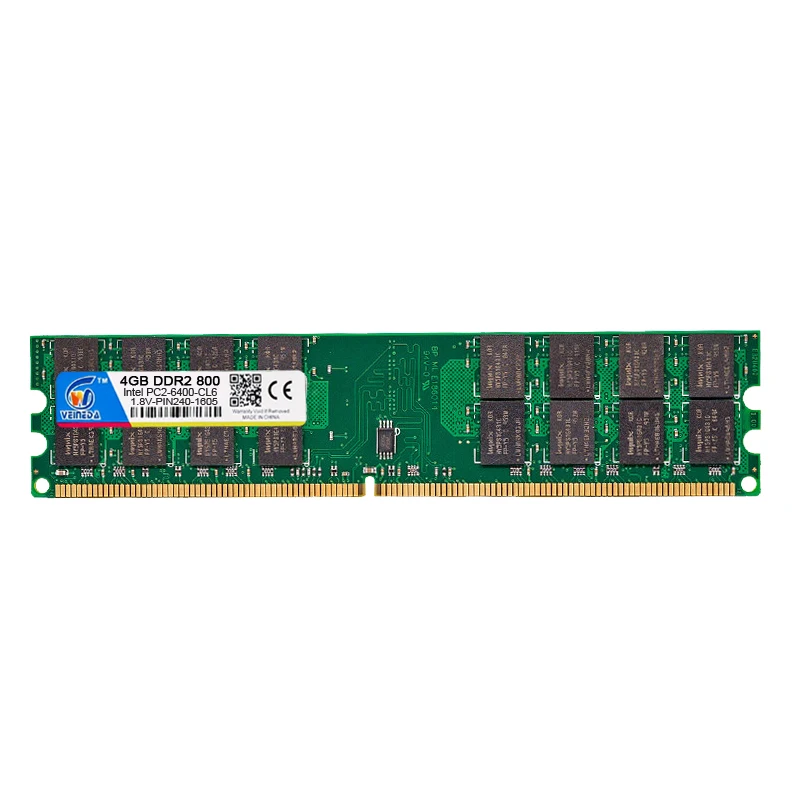 VEINEDA 4G DDR2 800/667 4 Гб оперативной памяти рабочий стол amd mobo совместимая ram ddr2 pc2 6400|ram