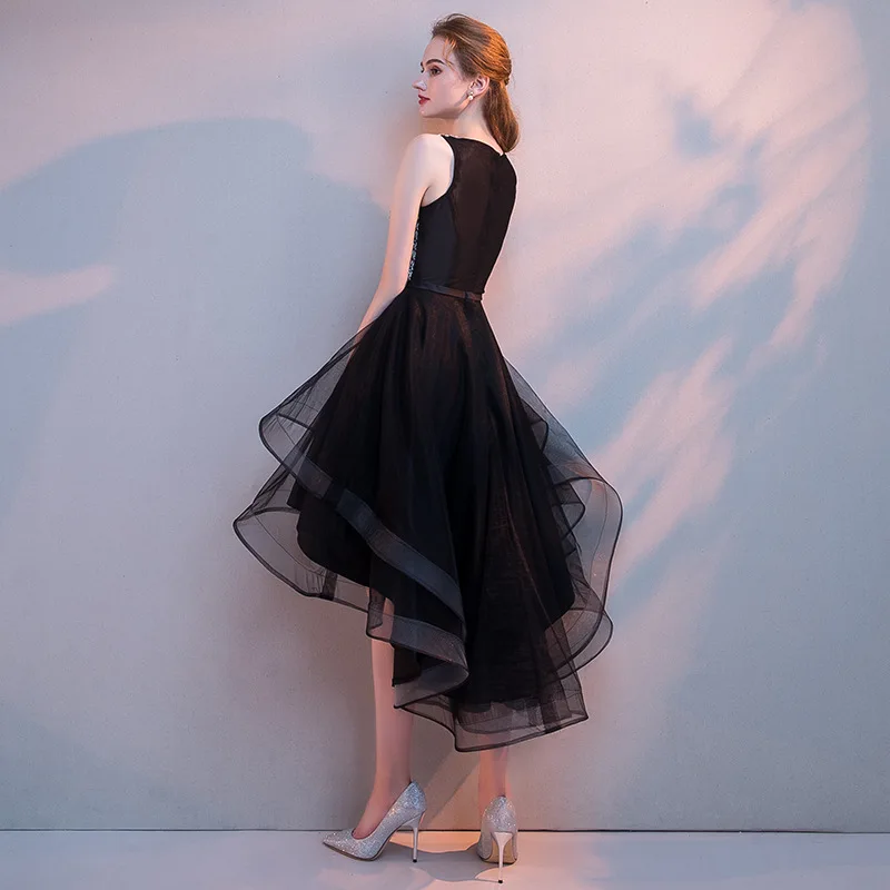 Роскошное бисер Кристалл Короткие платья для выпускного вечера Robe Courte платье на
