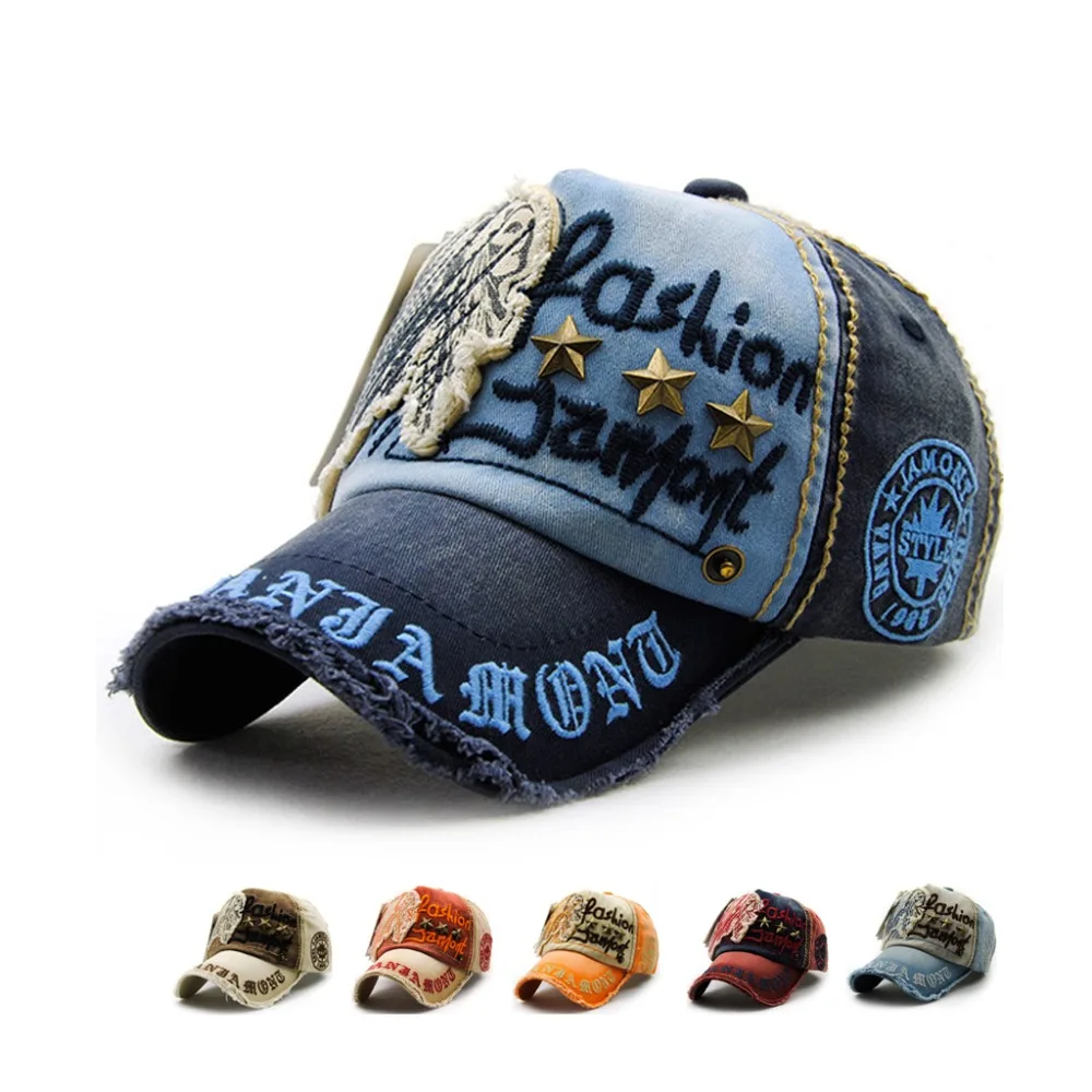 Мода унисекс Симпатичные Бейсбол Кепки Винтаж Snapback кепки бейсболки с вышитой