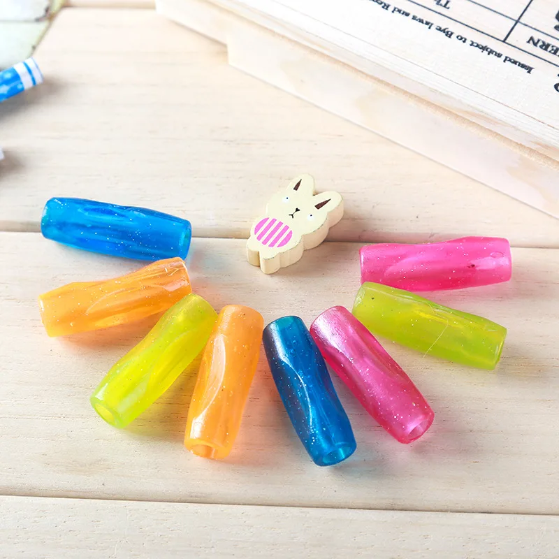 4 шт./партия милый Kawaii силиконовый карандаш крышка прозрачный ручка школьные