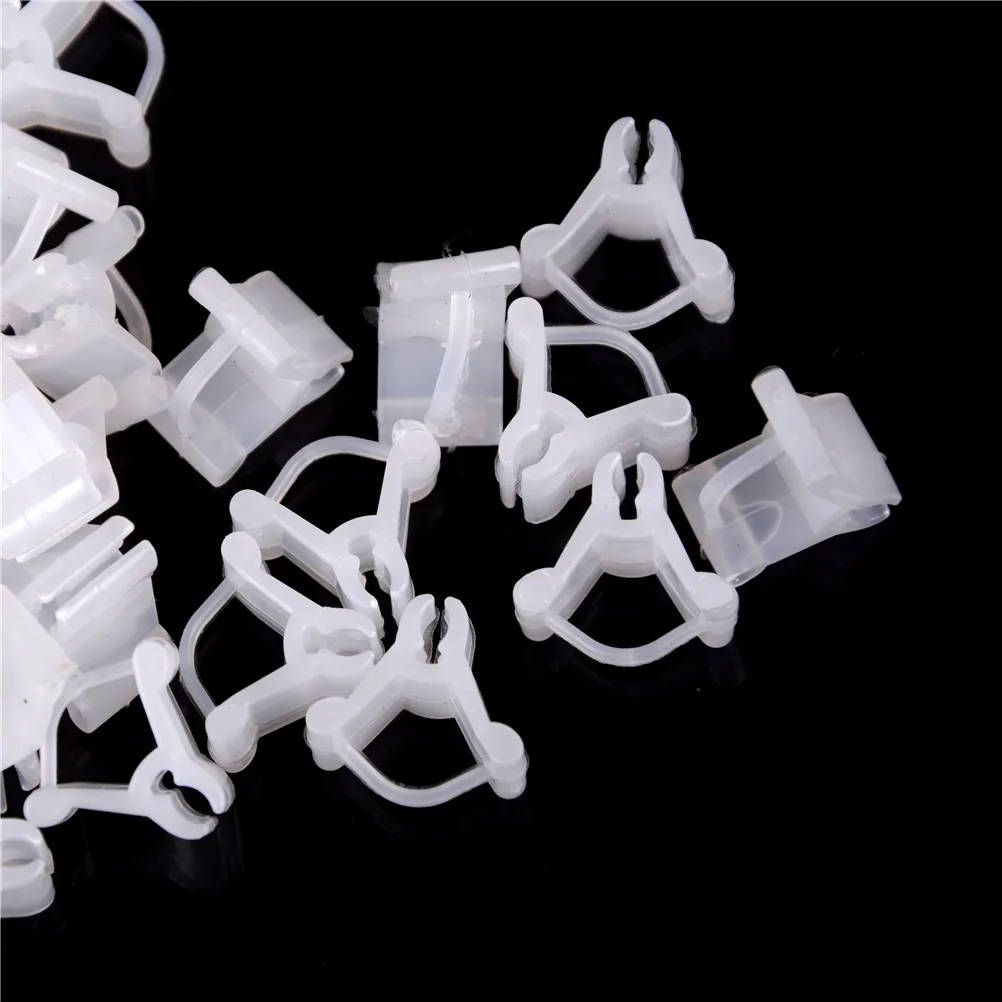 

Wholesale 100Pcs Durable High Grade Plastic Grafting Clips for Garden Vegetable Flower Vine Bushes Plant Grafting Tracking Hot