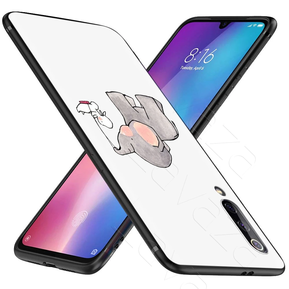 Милый чехол С Рисунком Слона кролика для Xiaomi Redmi Note 8 9 S K30 Pro MAX 3 6 SE A1 A2 A3 10 Lite Plus 8A F1 |