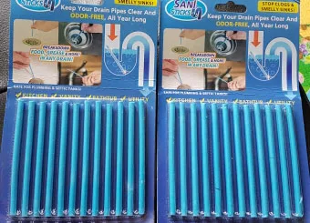 12 шт./ряд палочки Sani Sticks Чистка держать ваши стоки трубы ясные и запах