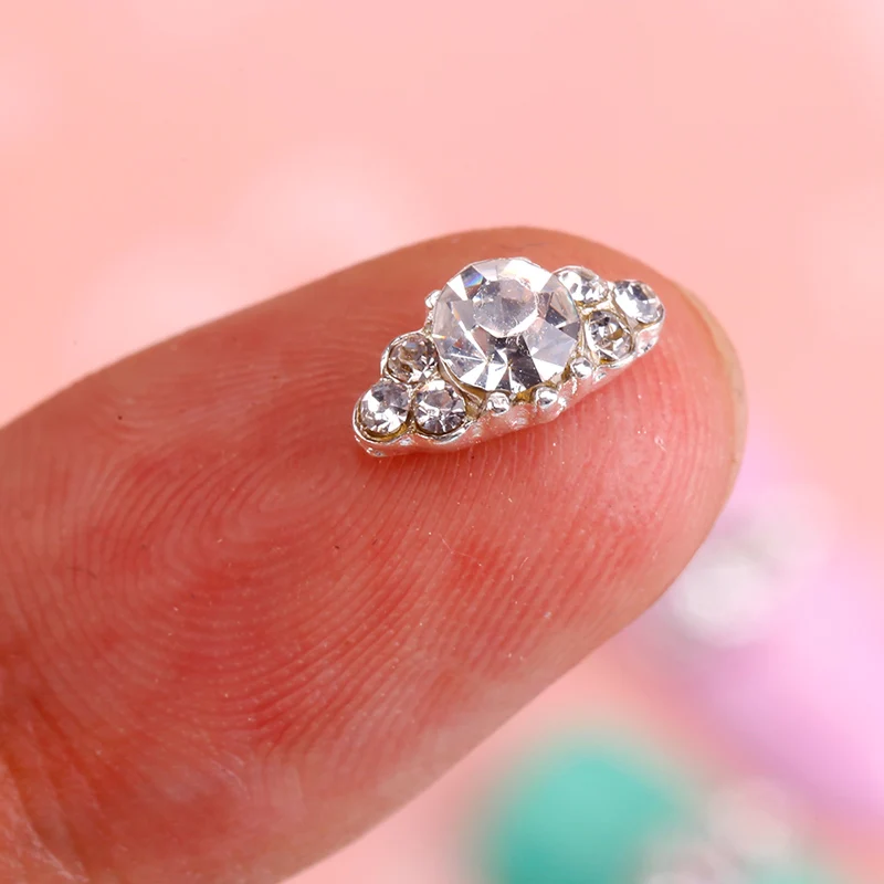стразы для ногтей на ногти 10 шт./лот Bijoux Ongles 3D дизайн горный хрусталь украшения H DIY