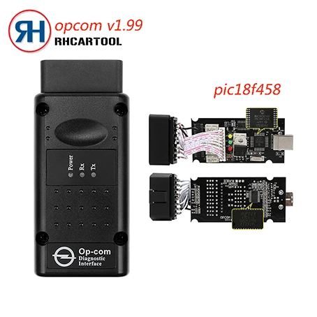 OBD2 OP COM V1.99 прошивка PIC18F458 и FTDI чип для Opel NEW NEC Реле OP-COM сканер OP COM 1,99 лучше, чем V1.70 V1.78 - Цвет: OPCOM V1.99