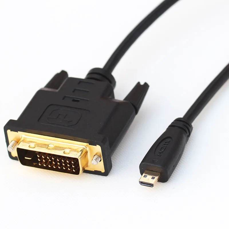 Высокоскоростной микро кабель HDMI DVI D 24 + 1 папа Кабель для|micro hdmi to dvi|micro tomicro |
