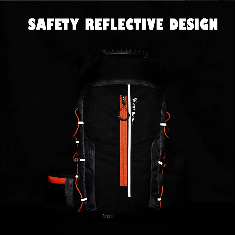 WEST BIKING 10L спортивные рюкзаки, складная велосипедная сумка, сумка для путешествий, альпинизма, женская и мужская, рюкзак, удерживающий воду, велосипедная сумка
