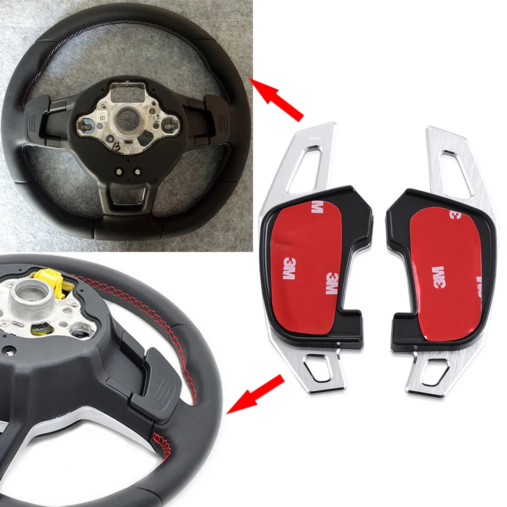 Расширитель руля DSG Paddle Shifters наклейка накладка для Volkswagen VW Golf GTI R GTE GTD MK7 * не 7