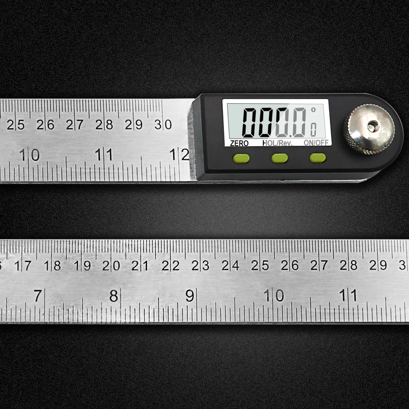 300 мм 12 дюймов цифровой транспортир угловая линейка 200 8 угломер измеритель из