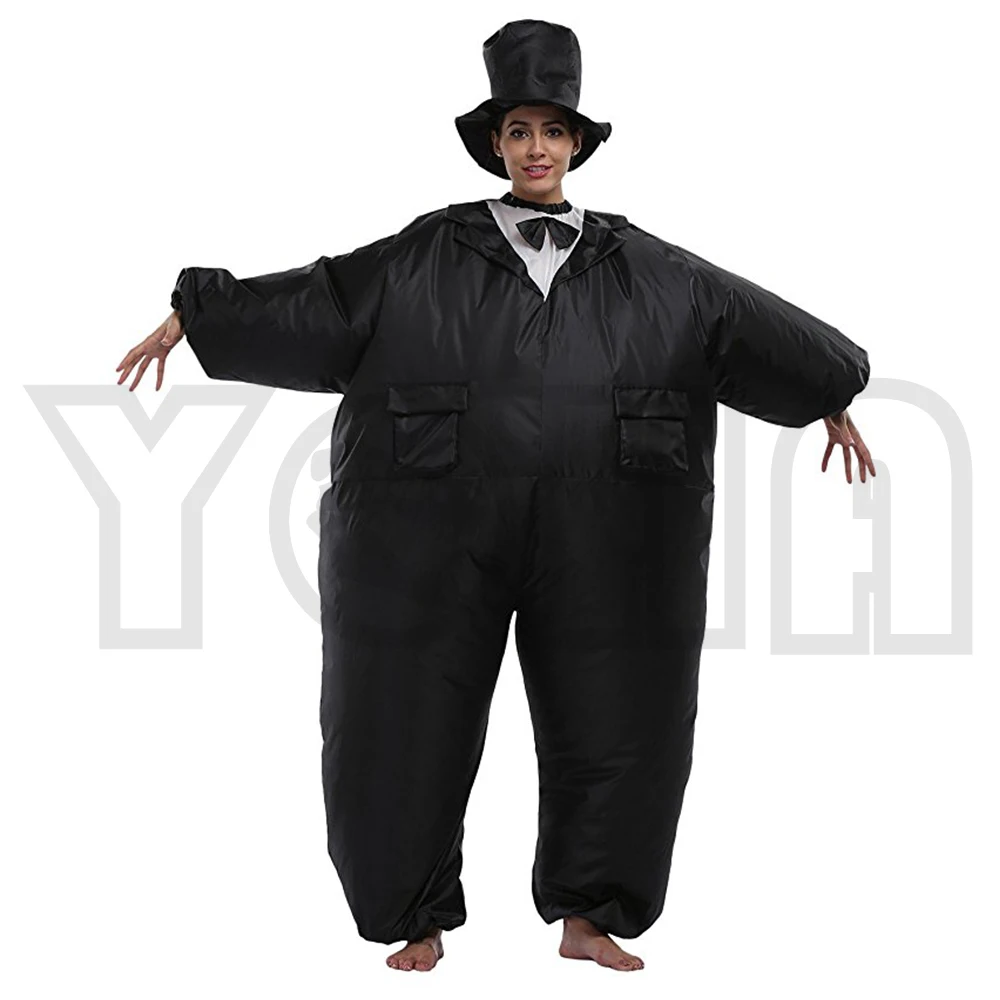 Взрослый детский надувной костюм на Хэллоуин и Рождество Костюм Chaplin Blowup Косплей