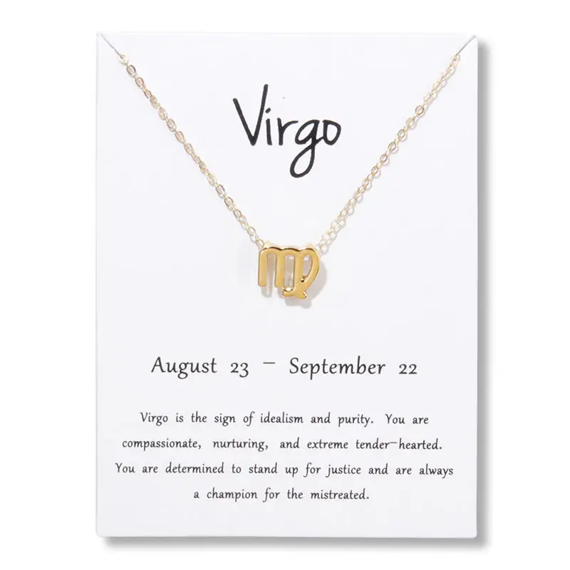 12 созвездий ожерелье кулон Овен Телец Gemini рак Leo Virgo Libra Скорпион Стрелец козерн
