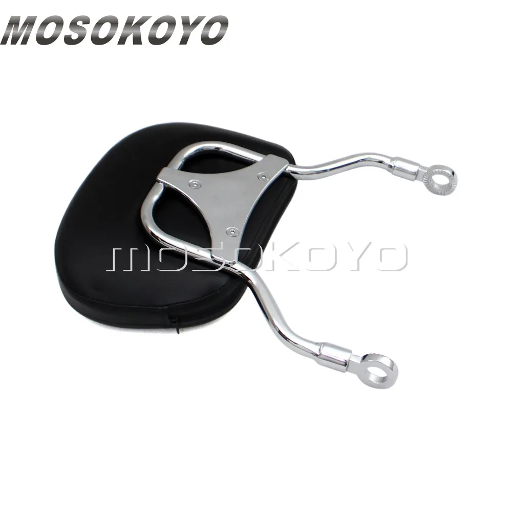 Для harley Sportster XL883 XL1200 XL 94-'03 хром мотоциклетные регулируемые пассажирская спинка спинкой съемный Чемодан стойка отражателя
