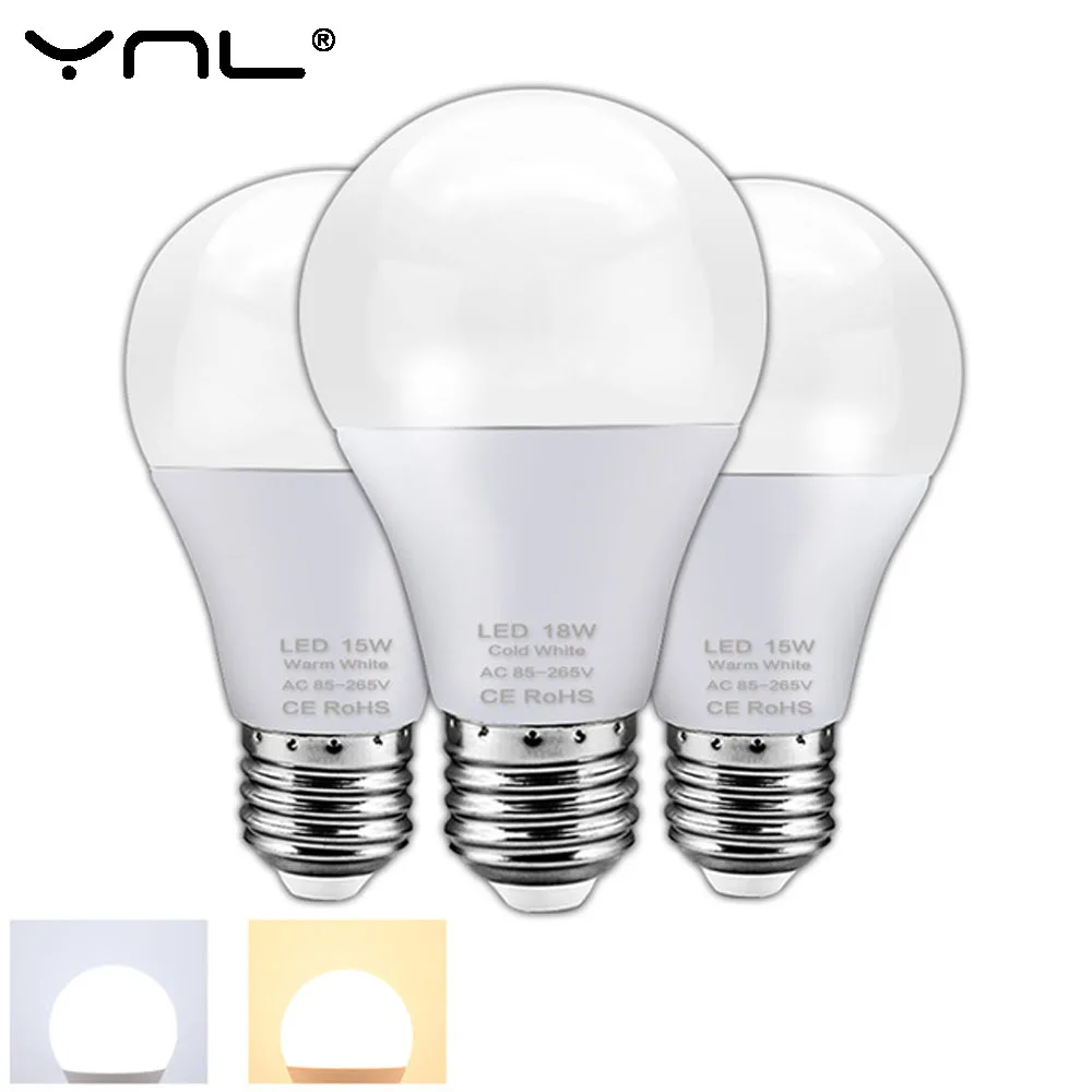 Светодиодный светильник E27 AC 220V лампа 3W 6W 9W 12W 15W 18W Ampoule Lampada светодиодный Bombillas Lamparas
