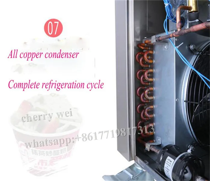 Высокое качество 110V 220V плоская сковородка замораживания Мороженое жарки чайник