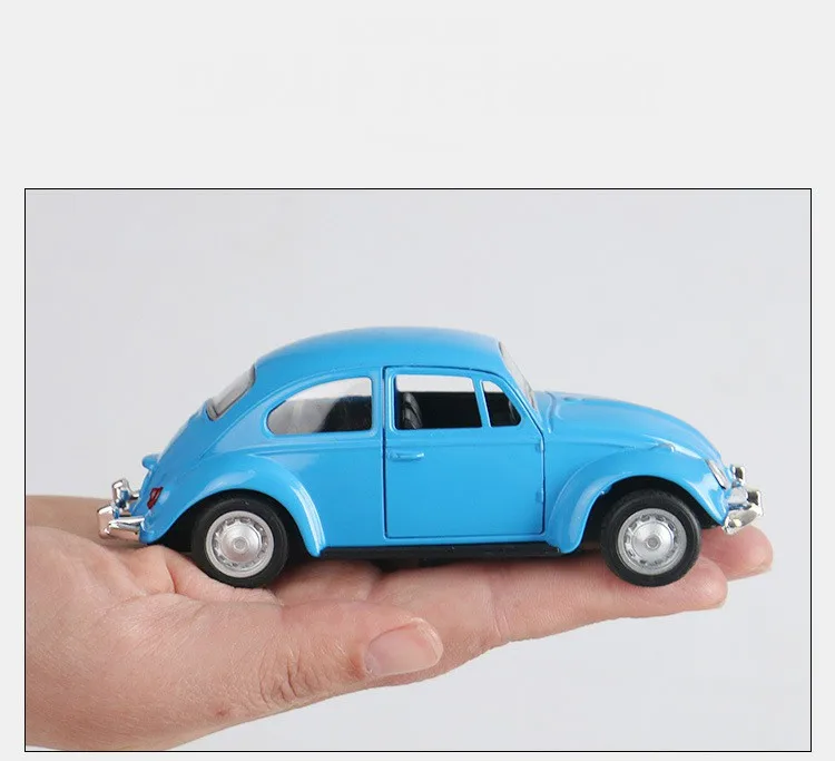 Высокая имитация Ретро Классический Volkswagen Beetle, 1:36 модели автомобилей из сплава, металлические литья под давлением, игрушка-автомобиль