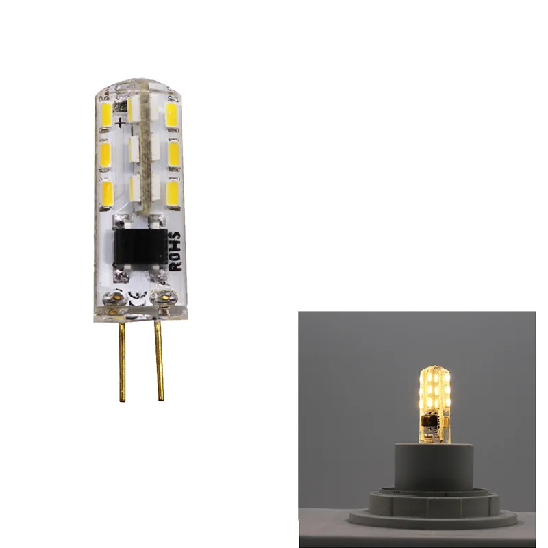 1 Светодиодный светильник G4 точечный 3014 SMD 3 Вт 12 В постоянного тока 220 заменяет 30