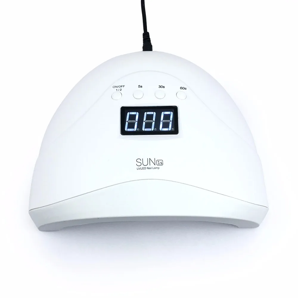 White Бренд SUNone 48 Вт/24 Вт Светодиодный УФ-лампа Сушилка для ногтей для отверждения гель-лака художественный инструмент светильник для ногтей ноготь для ногтей - Цвет: White