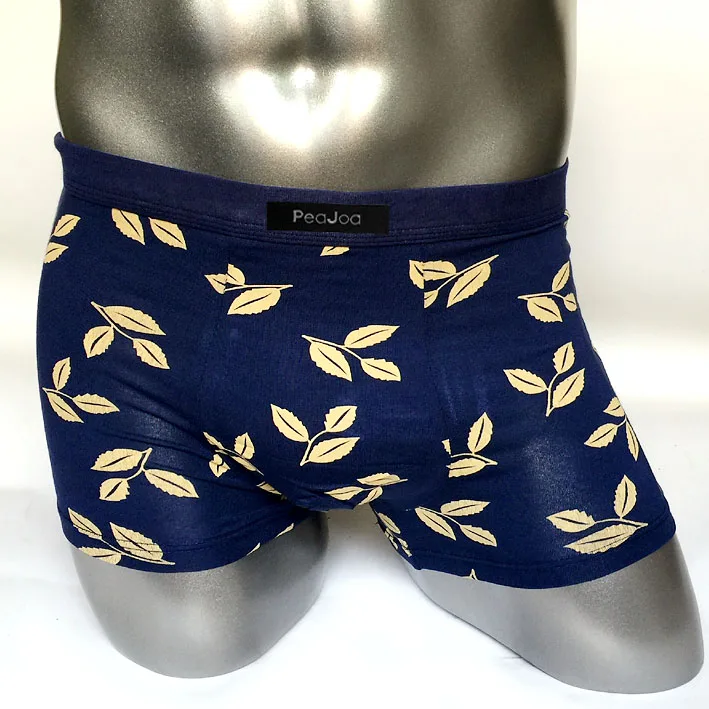 Высококачественные хлопковые мужские боксеры нижнее белье с золотым принтом