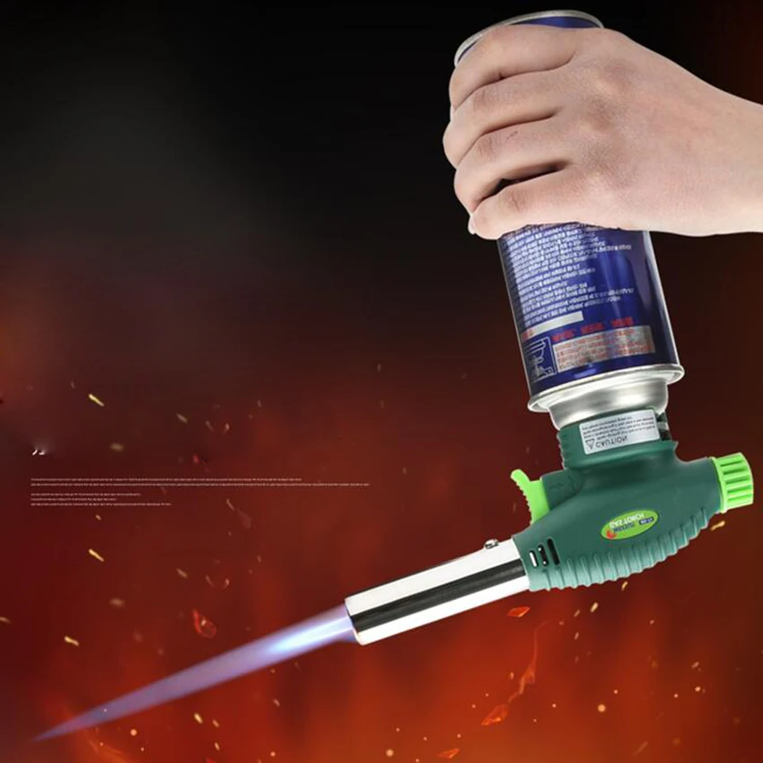 Burner Gas Multi Purpose Torch Lighter Flame Gun For Home Cottages Camping Hiking Picnic Cooking Outdoor Stove Automatic |