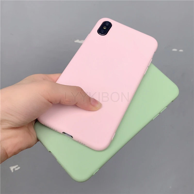 Мягкий силиконовый чехол из ТПУ ярких цветов для huawei Honor 7A 20 Pro 10 Lite 8X P30 P20 mate 20 30 pro P20 P Smart Y9 матовый чехол