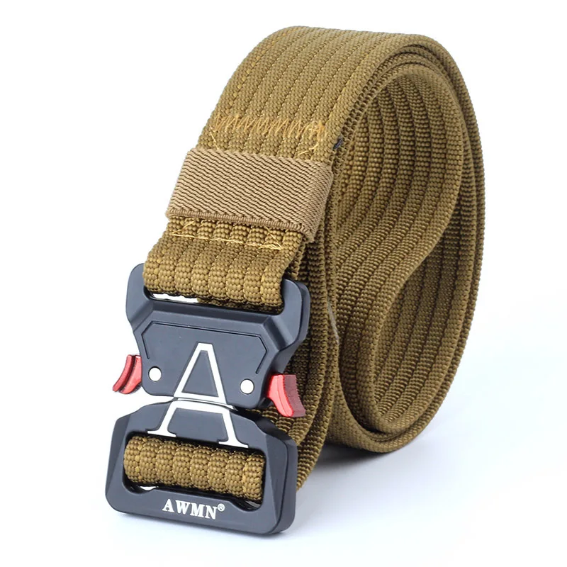 Tactical Belt Unisex Adjustable Heavy Duty Military Waist Belts with Metal Buckle Nylon Hunting Accessories F42 |