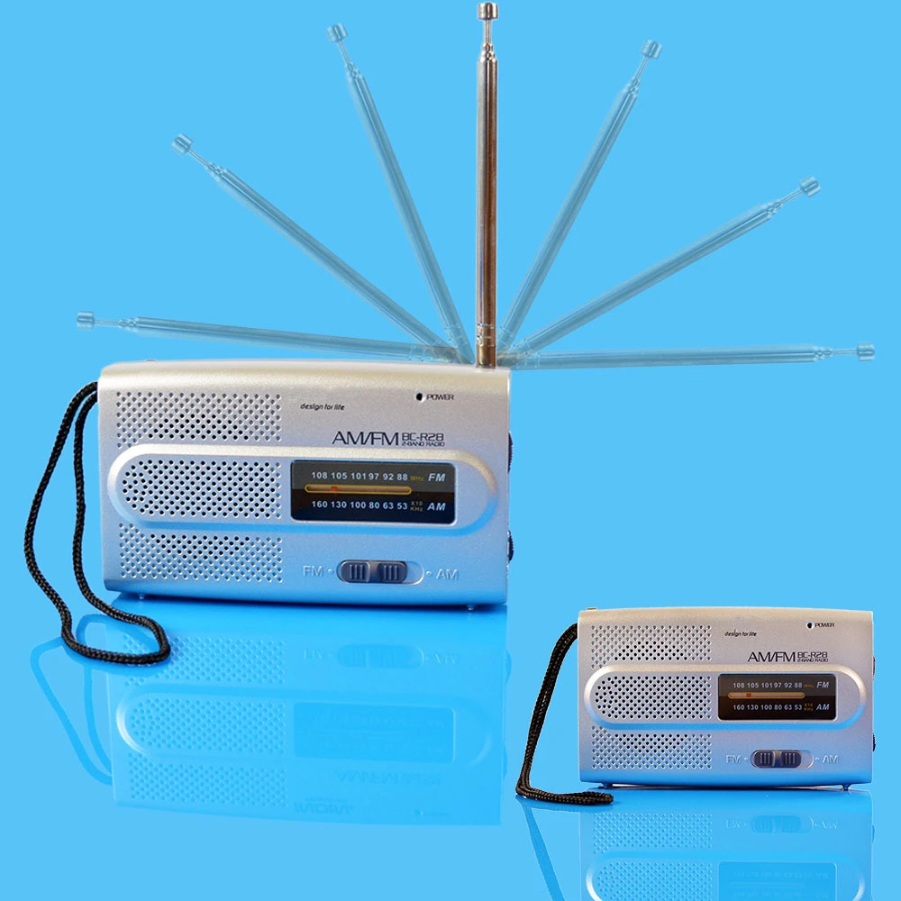 Совершенно новое портативное мини-радио R2048 с двухдиапазонным FM/AM радио