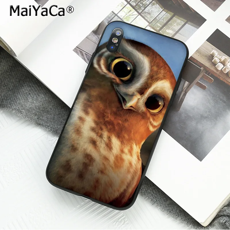 A11 MaiYaCa защитный мобильный чехол для телефона животное сова на дереве для iPhone X XS MAX 6 6s 7 7plus 8 8Plus 5 5S SE XR - Цвет: A11