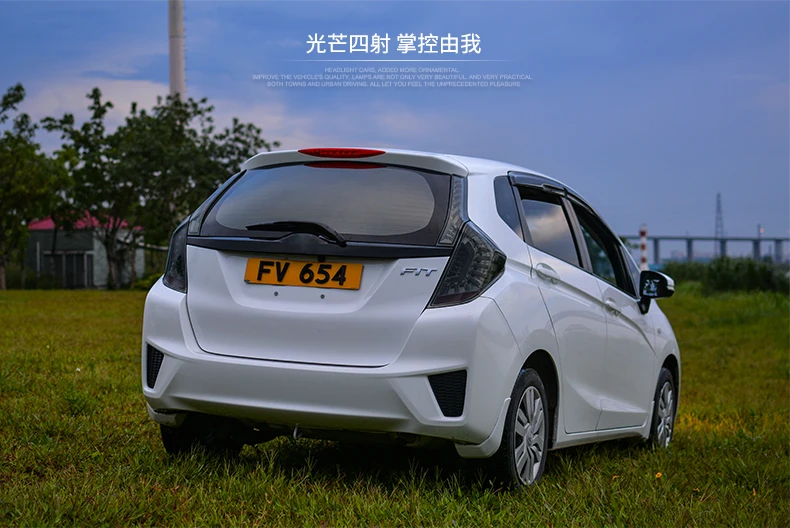 Автомобильный задний светильник для HONDA JAZZ GK5- задний светильник s светодиодный задний светильник светодиодный задний фонарь DRL+ тормоз+ Реверсивный+ сигнальный светильник аксессуары