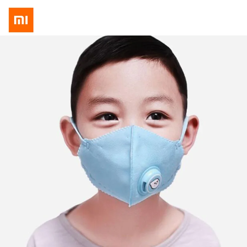 Xiaomi mijia Детские PM2.5 респиратор детская дыхательный клапан Анти-туман дышащий Анти-Туман Маска PM2.5 маска от пыли