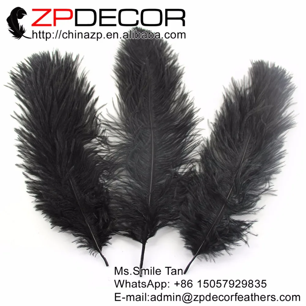 ZPDECOR Свадебные перья 10 шт./лот 60-65 см (24-26 дюймов) Большие королевские синие
