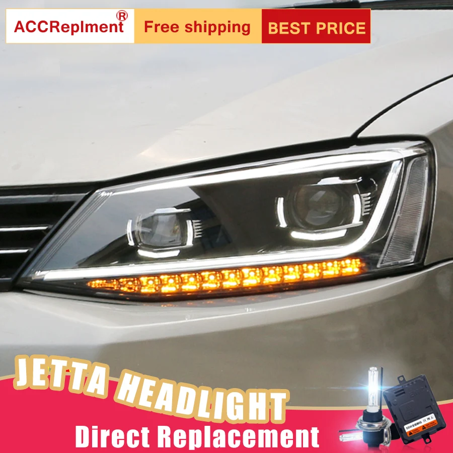 2 шт. светодиодный ные фары для Volkswagen Jetta 2011 2018 Автомобильные ангельские глазки
